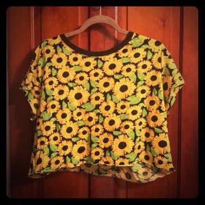 Sunflower crop top
